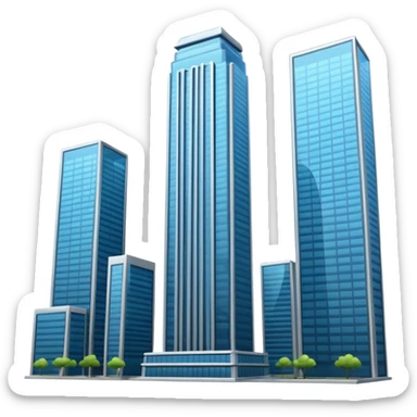 modern skyscraper sticker