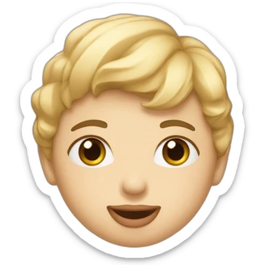 Cœur qui envoie un bisou sticker