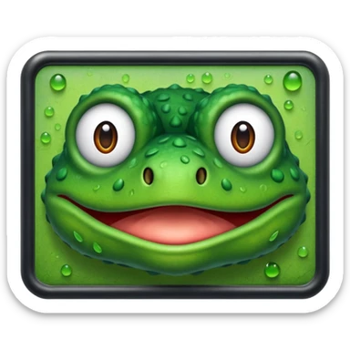 bufo on a billboard sticker