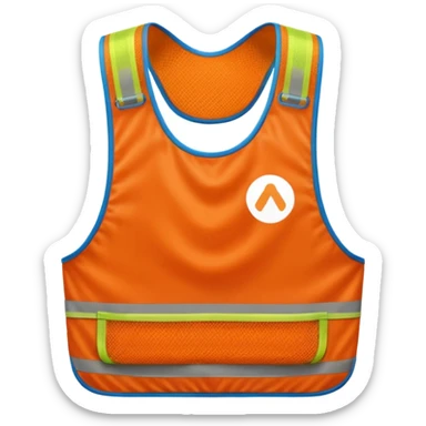 Training bib used for soccer training  sticker
