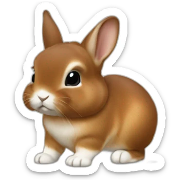 chesnut netherland dwarf sticker