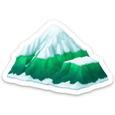 berg mit schnee andere seite grün Marokko sticker