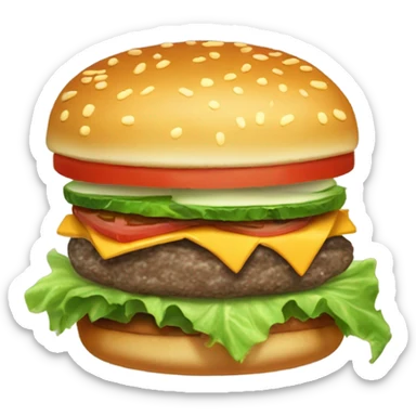 Really yummy hamburger  sticker