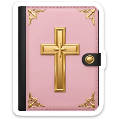 light pink Bible emoji  sticker