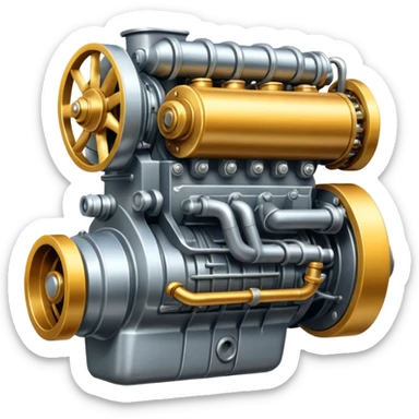 Running Engine sticker