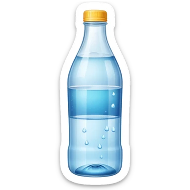 Botella de agua mineral sticker