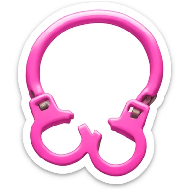 pink handcuffs sticker