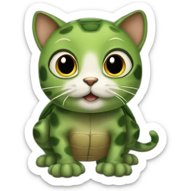 cat that looks like a turtle sticker