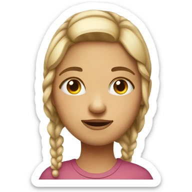 girl with lazy eye sticker