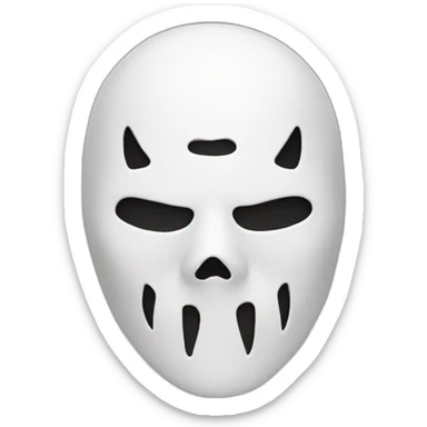 ghostface mask sticker