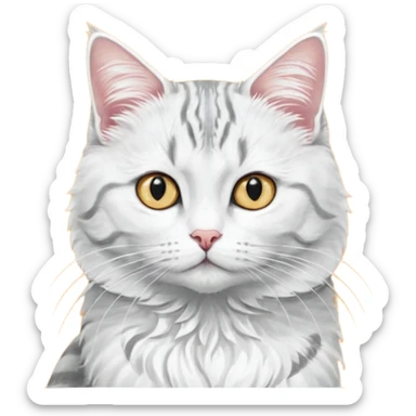 створити чарівного котика  на чотирьох лапках  махає  хвлстиком sticker