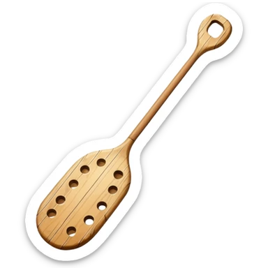 Paddle with holes in it  sticker