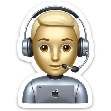 call center bot sticker