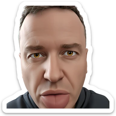 realistic portrait of a boy sticker