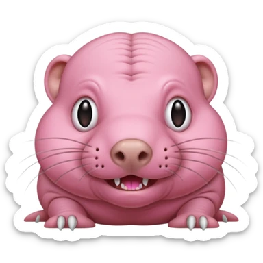 Naked mole rat sticker