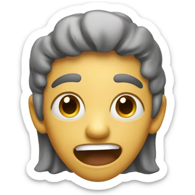 Sticking toung out and exicited  sticker