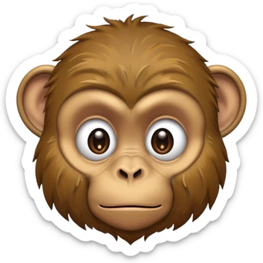 homeless dirty poor monkey  sticker