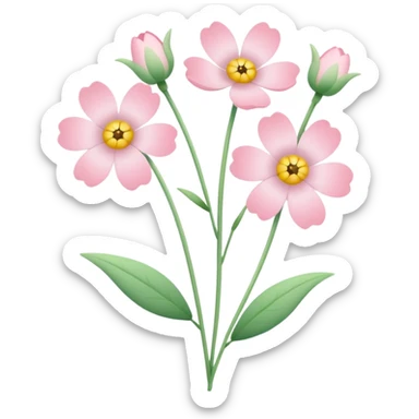 🌸 Small pastel flowers for calm sticker