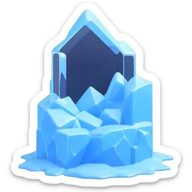 frozen ice cell sticker