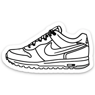 Nike sneaker sticker