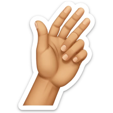 right fist in left palm sticker