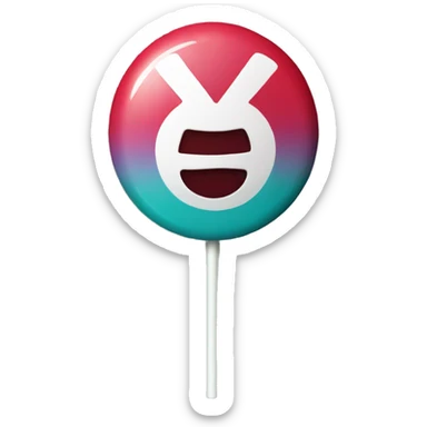 lollipop with "X5" written on the stick sticker