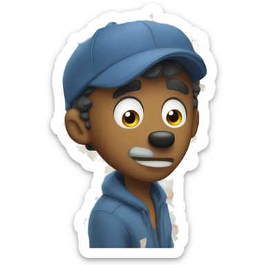 Bingo from the show bluey sticker