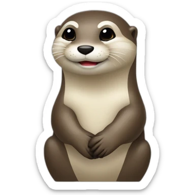 loutre qui fait un doigt d’honneur sticker