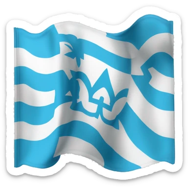 Olympique de Marseille soccer flag sticker