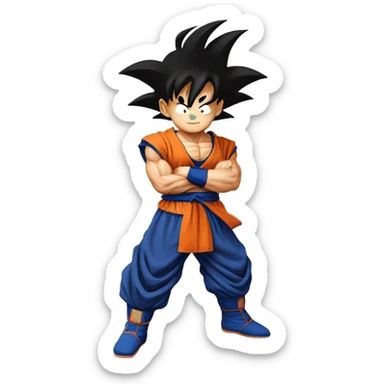 Goku from dragon ball z sticker