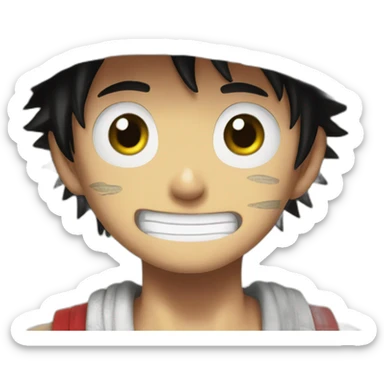 Luffy + libya sticker