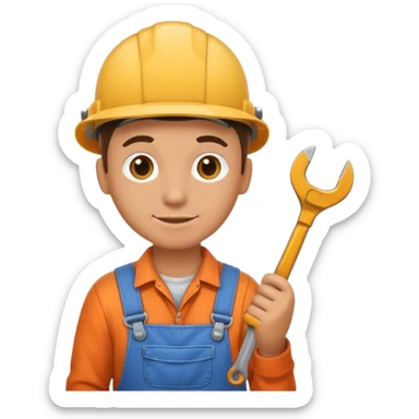 Workshop worker sticker