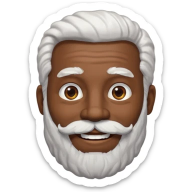 black like very black as a real nigga grandpa with white hear and a big bear wrinkled as fuck sticker