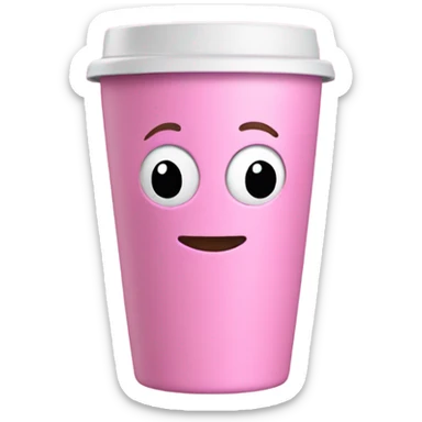Pink Stanley tumbler cup sticker