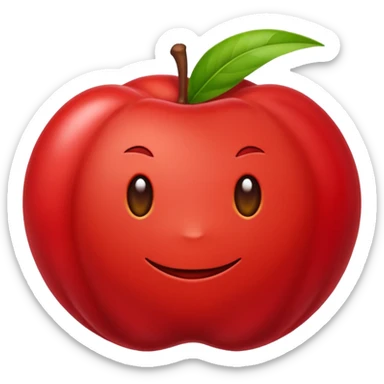 Eu quero um emoji de acerola sticker