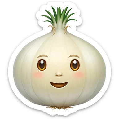 white onion sticker