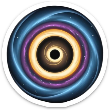 Black hole sticker