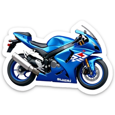 Deep pearl blue #2 Suzuki GSXR 750 sticker
