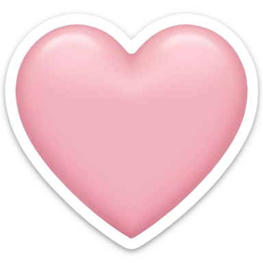 Pink pastel heart sticker