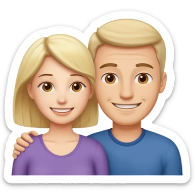 Woman giving man wedgy LOL sticker