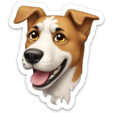 Perro disparando sticker