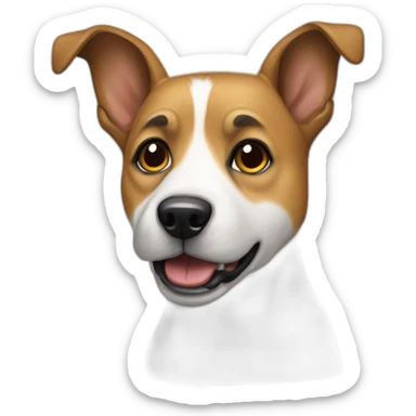 jackrasl terrier dog that works in the state security service sticker