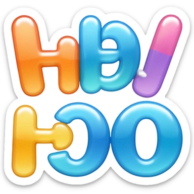 palabra hello! sticker