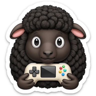 black sheepplayingvideogames sticker
