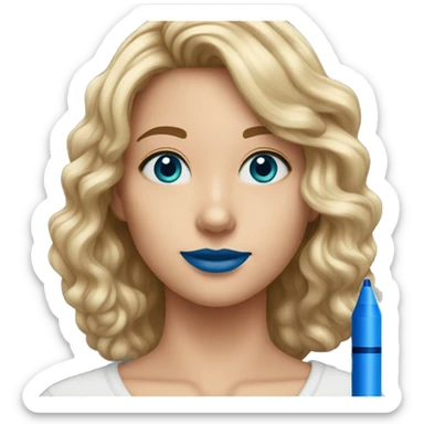 crayola blue marker sticker