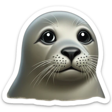 Seal painting sticker