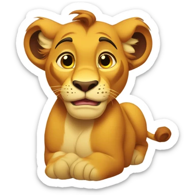 simba disney sticker