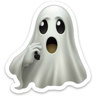 ghost phoning sticker