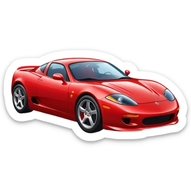 sports car from the side sticker