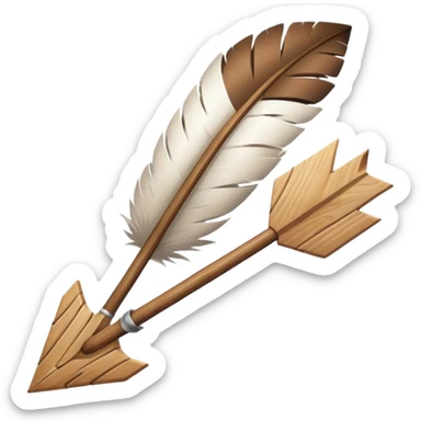 arrow going fast with wind effect  sticker